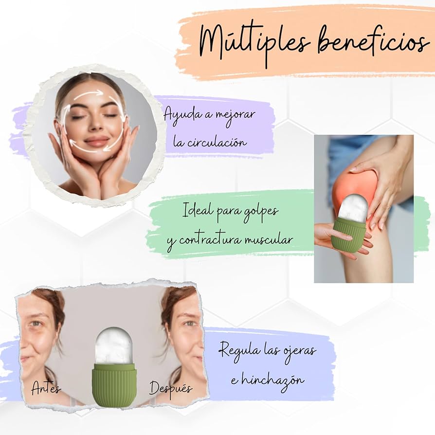 Masajeador facial de hielo