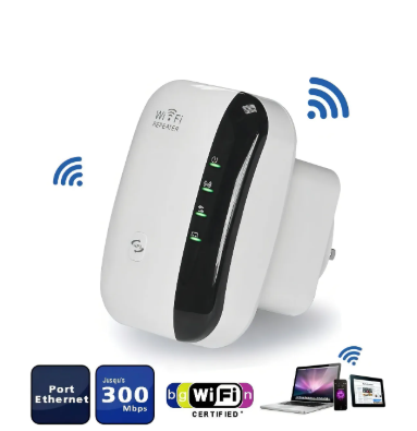 Amplificador de señal Wifi Repetidor Inalámbrico 300mbps 40 M