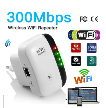 Amplificador de señal Wifi Repetidor Inalámbrico 300mbps 40 M
