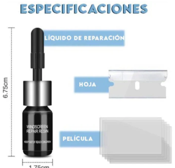Kit Nano líquido™ Reparador de vidrio