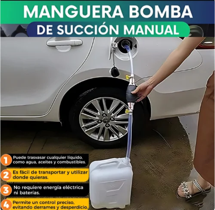 💥Bomba de transferencia manual - Extrae y transfiere líquidos fácilmente