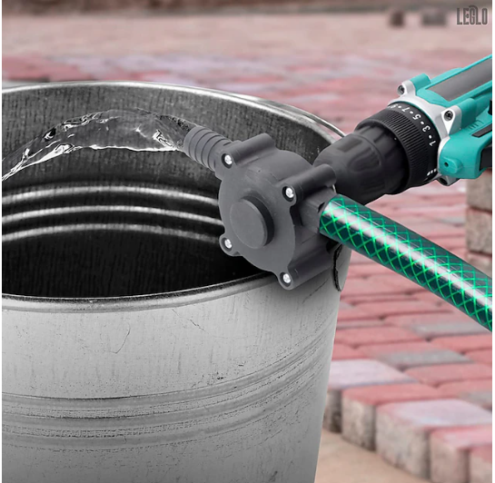Bomba de agua para taladro operada por cualquier taladro